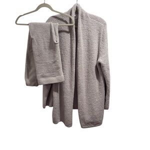 Stars Above Two Piece Fuzzy Lounge Set - Matching Cardigan and Joggers